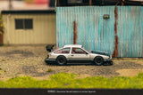 (Pre-Order) 1:64 Toyota Sprinter Trueno AE86 Widebody by Jon Sibal -- White / Black -- Tarmac Works