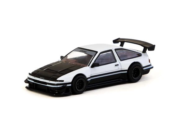 1:64 Toyota Sprinter Trueno AE86 Widebody -- White / Black -- Tarmac Works