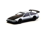 1:64 Toyota Sprinter Trueno AE86 Widebody -- White / Black -- Tarmac Works