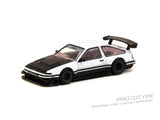 (Pre-Order) 1:64 Toyota Sprinter Trueno AE86 Widebody by Jon Sibal -- White / Black -- Tarmac Works