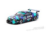 (Pre-Order) 1:64 Nissan Skyline (R32) Widebody -- HKS -- Tarmac Works x Tarmac Cards