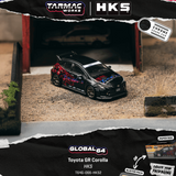 (Pre-Order) 1:64 Toyota GR Corolla -- HKS Black -- Tarmac Works