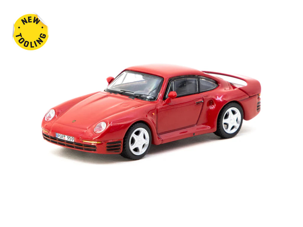 1:64 Porsche 959 -- Red -- Tarmac Works x IXO Models