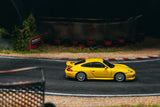 (Pre-Order) 1:64 Porsche 911 (996) GT3 -- Yellow -- Tarmac Works x IXO