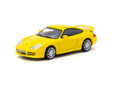 1:64 Porsche 911 (996) GT3 -- Yellow -- Tarmac Works x IXO