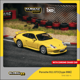 (Pre-Order) 1:64 Porsche 911 (996) GT3 -- Yellow -- Tarmac Works x IXO