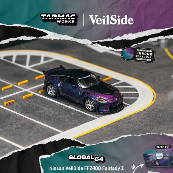 Pre-Order) 1:64 Nissan Fairlady Z VeilSide FFZ400 -- Chameleon Purple