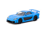 1:64 Mazda RX7 VeilSide Fortune7 -- Light Blue/Black -- Tarmac Works
