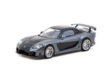 1:64 Mazda RX-7 VeilSide Fortune7 -- Grey Metallic / Black -- Tarmac Works