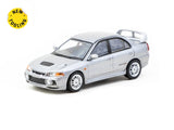 1:64 Mitsubishi Lancer GSR Evolution IV -- Silver -- Tarmac Works x Tarmac Cards