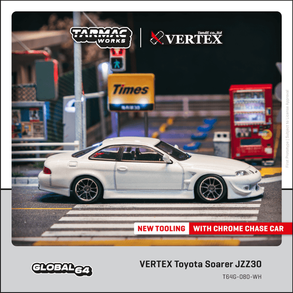 模型製作用品 SOARER Pre-Order) 1:64 Toyota Soarer JZZ30 VERTEX -- White -- Tarmac Works