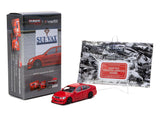 1:64 Toyota Aristo JZS161 Vertex -- Red -- Tarmac Works x Tarmac Cards