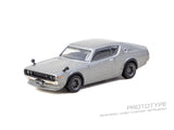 (Pre-Order) 1:64 Nissan Skyline 2000GT-R (KPGC110) -- Silver -- Tarmac Works