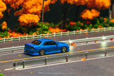 (Pre-Order) 1:64 Nissan R34 Skyline Sedan URAS -- Blue -- Tarmac Works