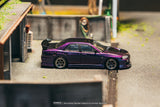 (Pre-Order) 1:64 Nissan R34 Skyline Sedan URAS -- Midnight Purple -- Tarmac Works