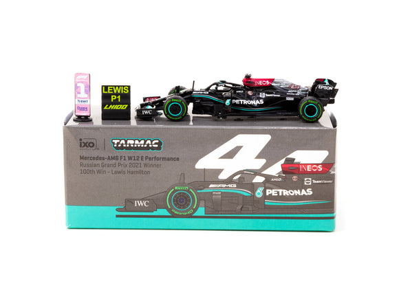 1:64 2021 Lewis Hamilton -- Russian GP Winner -- Mercedes W12 -- Tarmac Works F1