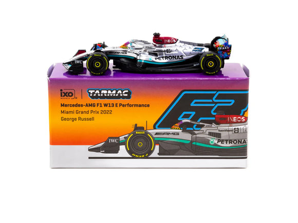 1:64 2022 George Russell -- Miami GP -- Mercedes-AMG W13 -- Tarmac Works F1
