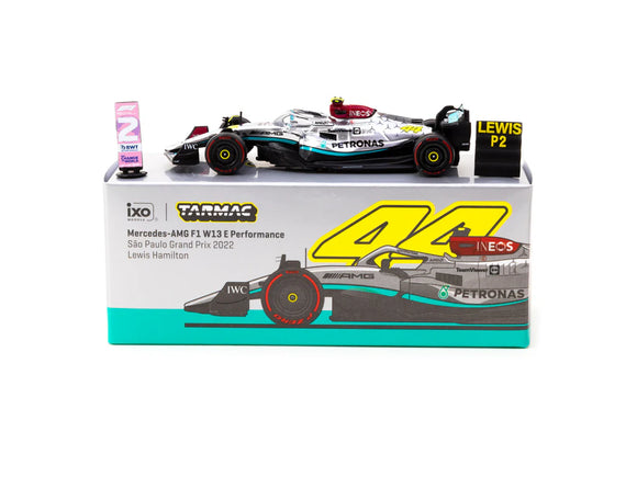 1:64 2022 Lewis Hamilton -- Sao Paulo GP -- Mercedes-AMG W13 -- Tarmac Works F1