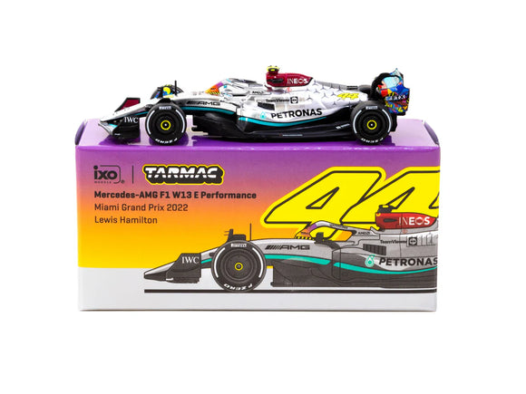 1:64 2022 Lewis Hamilton -- Miami GP -- Mercedes-AMG W13 -- Tarmac Works F1