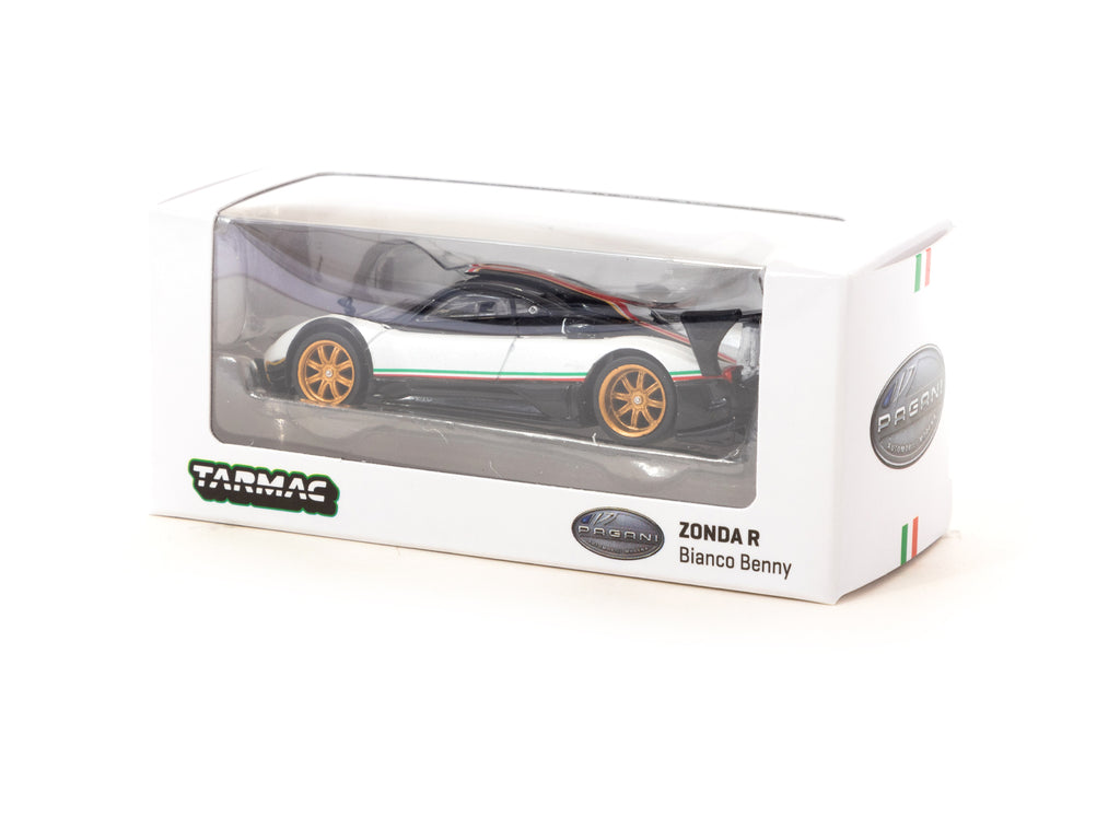 1:64 Pagani Zonda R -- Bianco Benny (Black/White) -- Tarmac Works