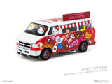 (Pre-Order) 1:64 Dodge Van -- Hello Kitty Food Truck -- Tarmac Works