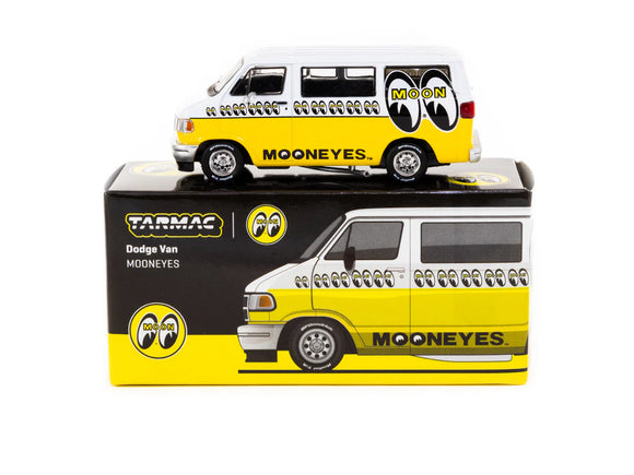 1:64 Dodge Van -- Mooneyes Moon Equipped Yellow/White -- Tarmac Works