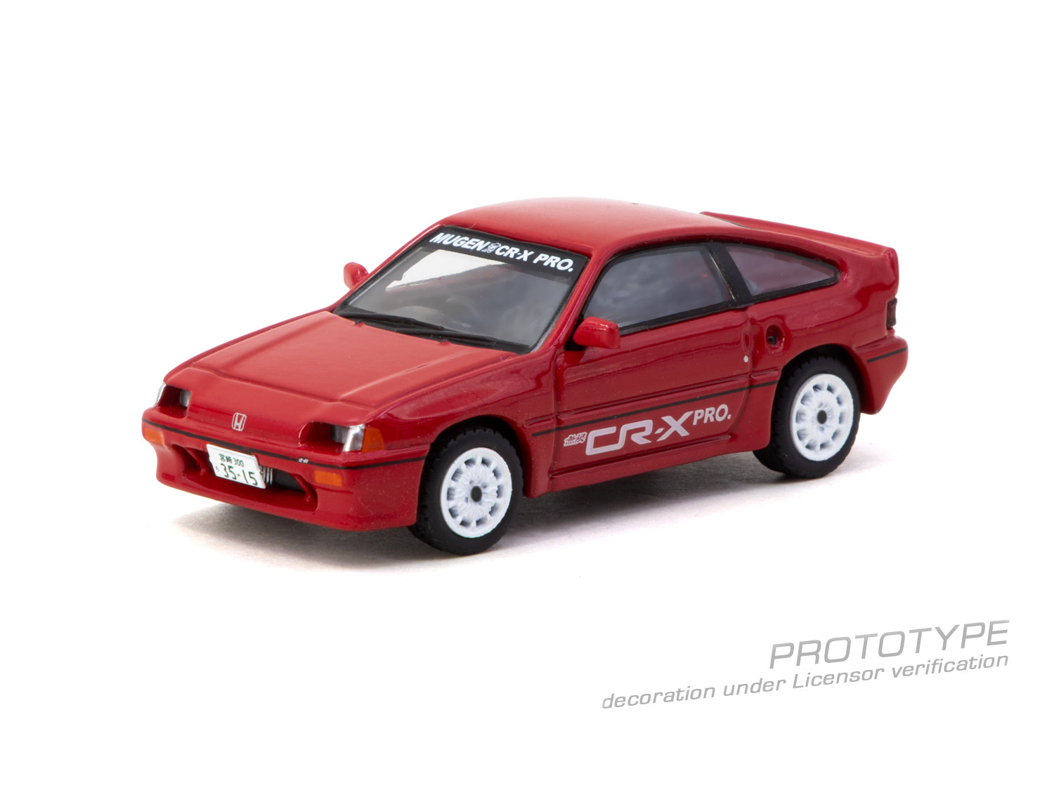 Pre-Order) 1:64 Honda Ballade Sports MUGEN CR-X PRO -- Red -- Tarmac
