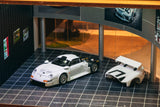 (Pre-Order) 1:64 Porsche 911 GT1 -- White -- Tarmac Works x Tarmac Cards