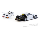 (Pre-Order) 1:64 Porsche 911 GT1 -- White -- Tarmac Works x Tarmac Cards