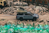 1:64 Toyota Hilux w/Roof-Top Camping Tent -- Grey -- Tarmac Works