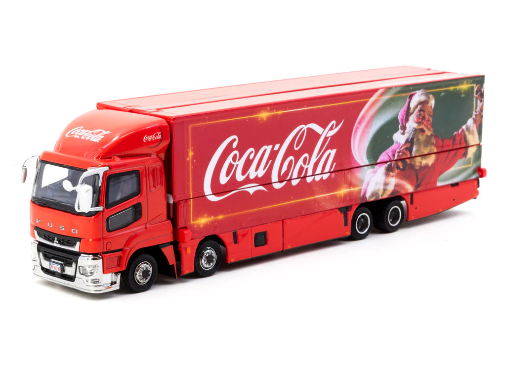 1:64 Mitsubishi Fuso Super Great -- Coca-Cola Santa Truck -- Tarmac Wo