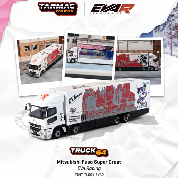 (Pre-Order) 1:64 Mitsubishi Fuso Super Great -- EVA Racing -- Tarmac Works