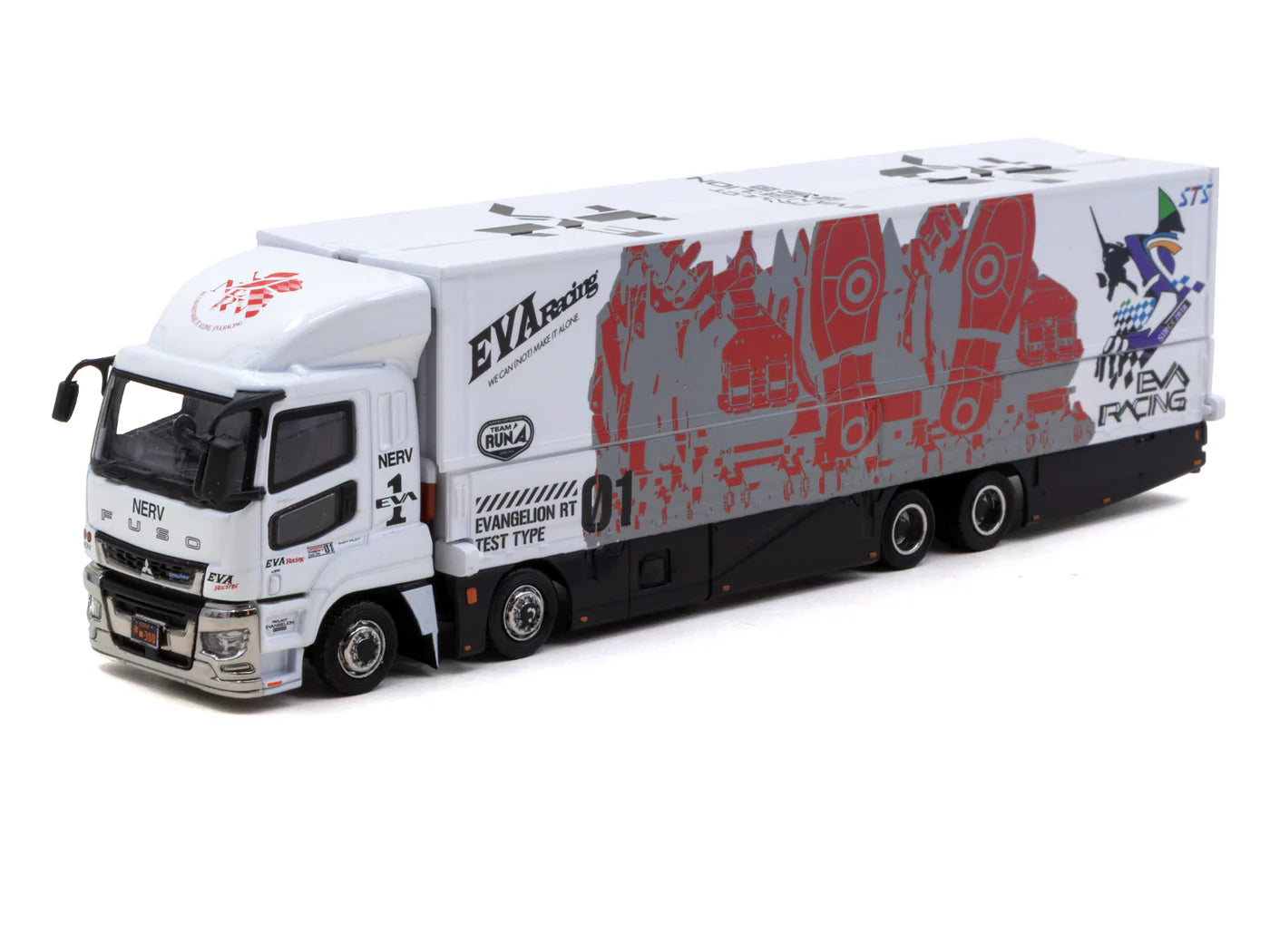 1:64 Mitsubishi Fuso Super Great -- EVA Racing - White-- Tarmac Works