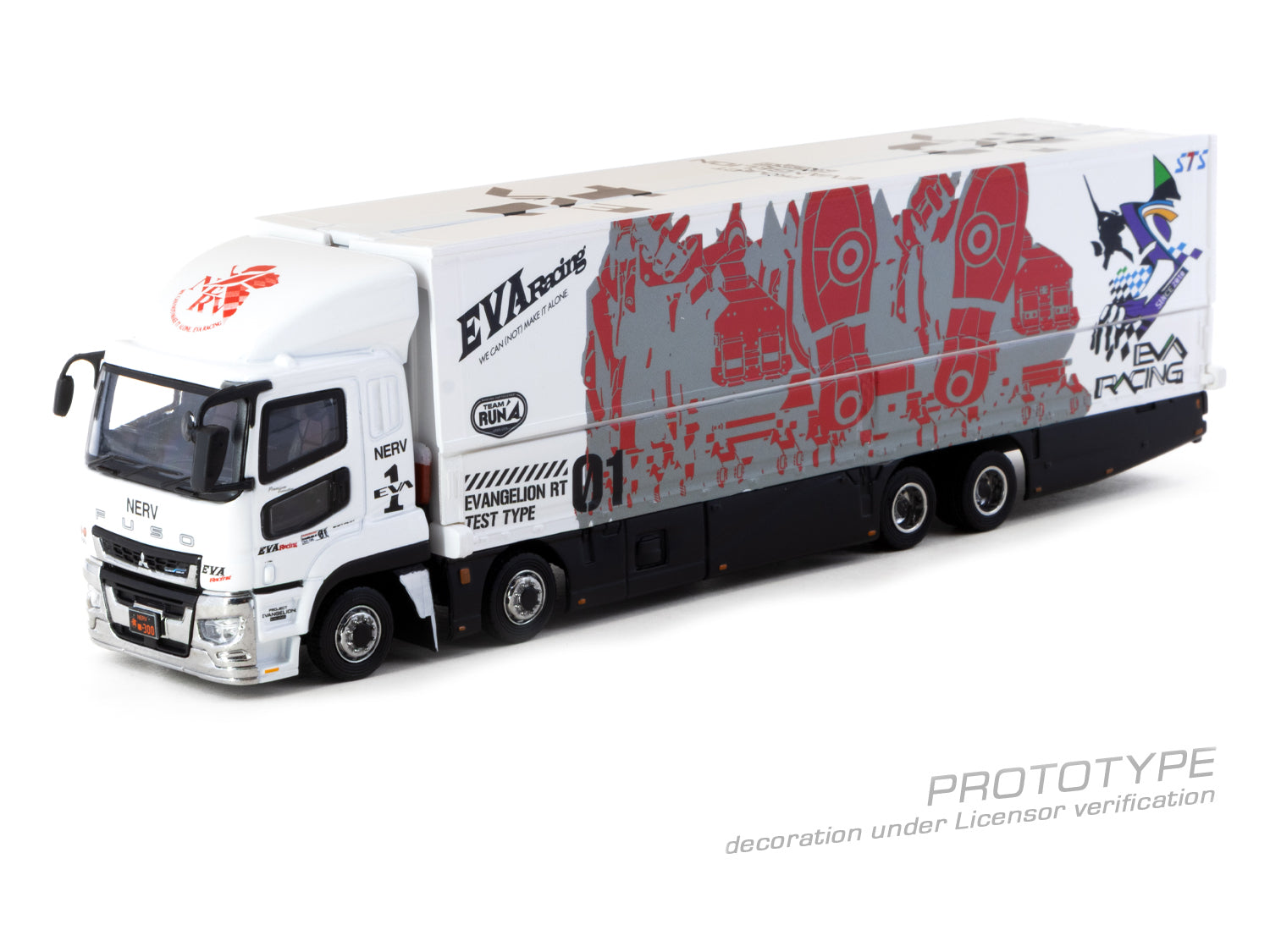 Pre-Order) 1:64 Mitsubishi Fuso Super Great -- EVA Racing -- Tarmac W