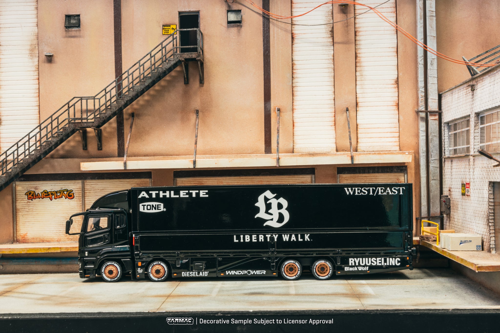 希少！LBWK 1/64 LB Trucks FUSO Black 1/64 GCD Liberty Walk LB-Trucks Mitsubishi Fuso Super Great