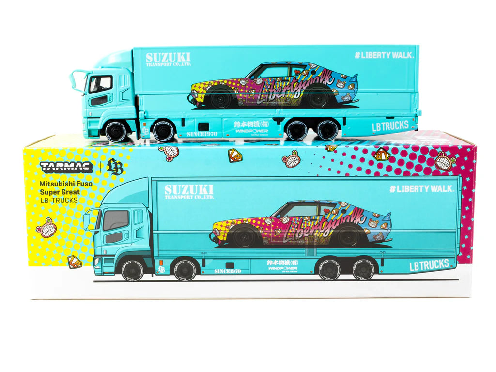 1:64 Mitsubishi Fuso Super Great Truck -- LBWK KUMA -- Tarmac Works