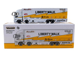 1:64 Mitsubishi Fuso Super Great -- Yellow/White Liberty Walk LB-Trucks -- Tarmac Works