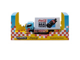 1:64 Mitsubishi Fuso Canter Truck -- Coca-Cola - Blue/Yellow -- Tarmac Works