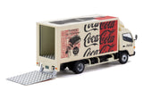 1:64 Mitsubishi Fuso Canter Box Truck -- Coca-Cola - Cream/Red -- Tarmac Works