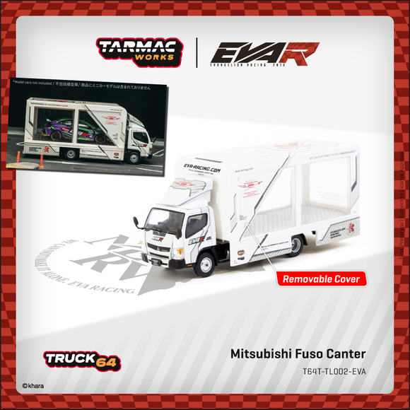 (Pre-Order) 1:64 Mitsubishi Fuso Canter Truck -- EVA Racing -- Tarmac Works