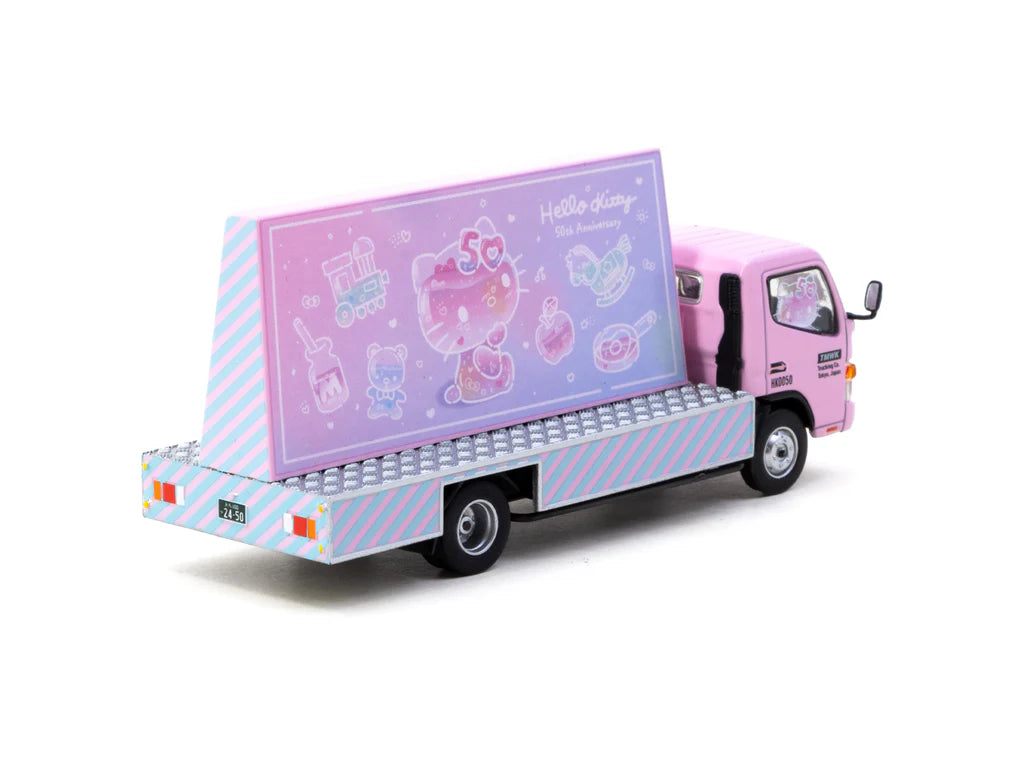 1:64 Mitsubishi Fuso Canter Truck -- Hello Kitty Billboard -- Tarmac W