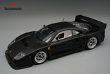 (Pre-Order) 1:12 Ferrari F40 LM w/Enkei Wheels -- Matt Black -- Tecnomodel