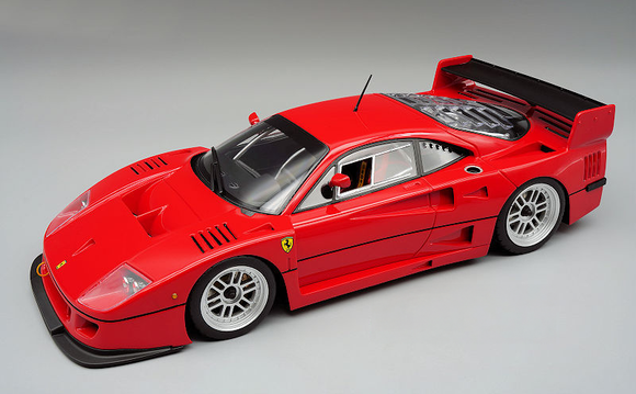 (Pre-Order) 1:18 Ferrari F40 LM 1996 (Press Version) -- Red w/Silver Wheels -- Tecnomodel