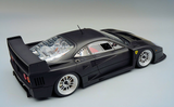 (Pre-Order) 1:18 Ferrari F40 LM 1996 (Press Version) -- Matt Black w/Silver Wheels -- Tecnomodel