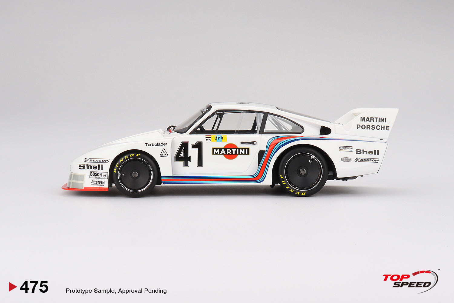 1:18 1977 Le Mans 24 Hour -- #41 Porsche 935/77 Martini Racing -- TopS