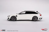 (Pre-Order) 1:18 Audi ABT RS6-R -- Glacier White Metallic -- TopSpeed Model