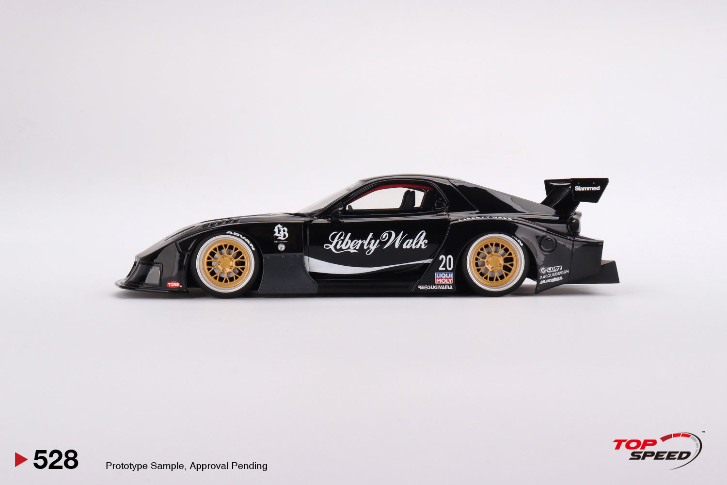 1:18 Mazda RX-7 LB-Super Silhouette -- Liberty Walk Black -- TopSpeed