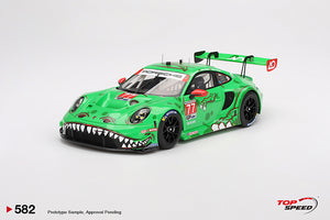 (Pre-Order) 1:18 2024 IMSA Daytona 24 Hrs -- #77 "REXY" Porsche 911 GT3 R (992) -- TopSpeed Model