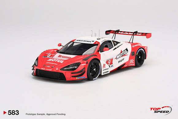 (Pre-Order) 1:18 2024 IMSA Motul Course de Monterey -- #9 McLaren 720 GT3 EVO -- TopSpeed Model