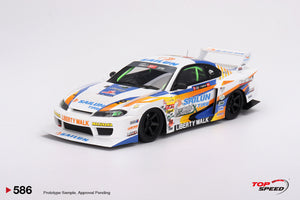 (Pre-Order) 1:18 Nissan S15 Silvia LB-Super Silhouette -- #555 2023 Formula Drift Japan -- TopSpeed Model